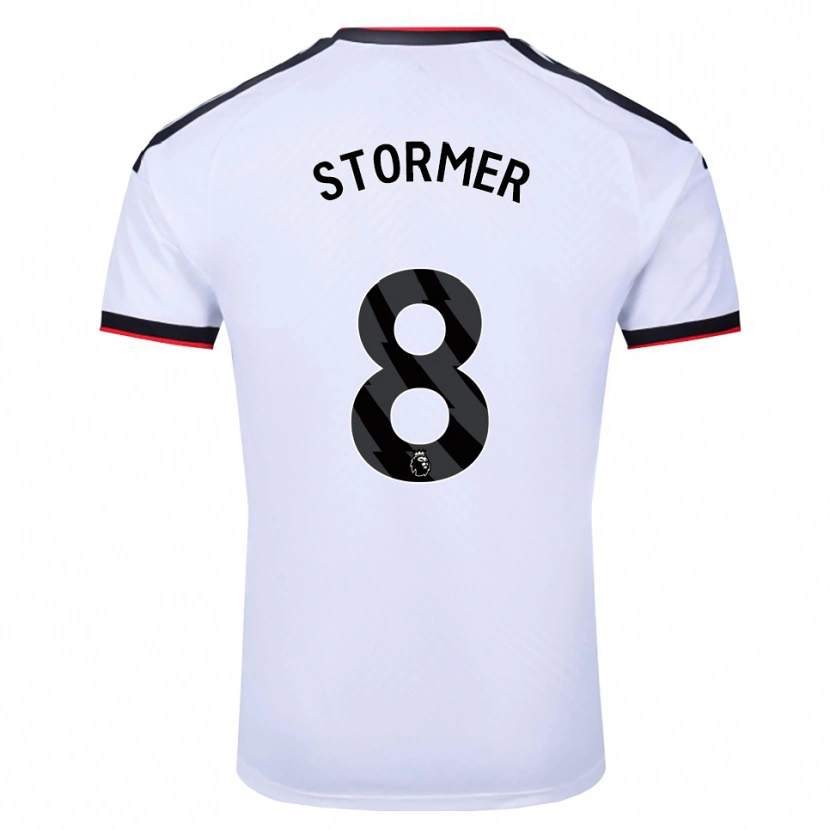Danxen Børn Becky Stormer #8 Hvid Sort Rød Hjemmebane Spillertrøjer 2026/27 Trøje T-Shirt