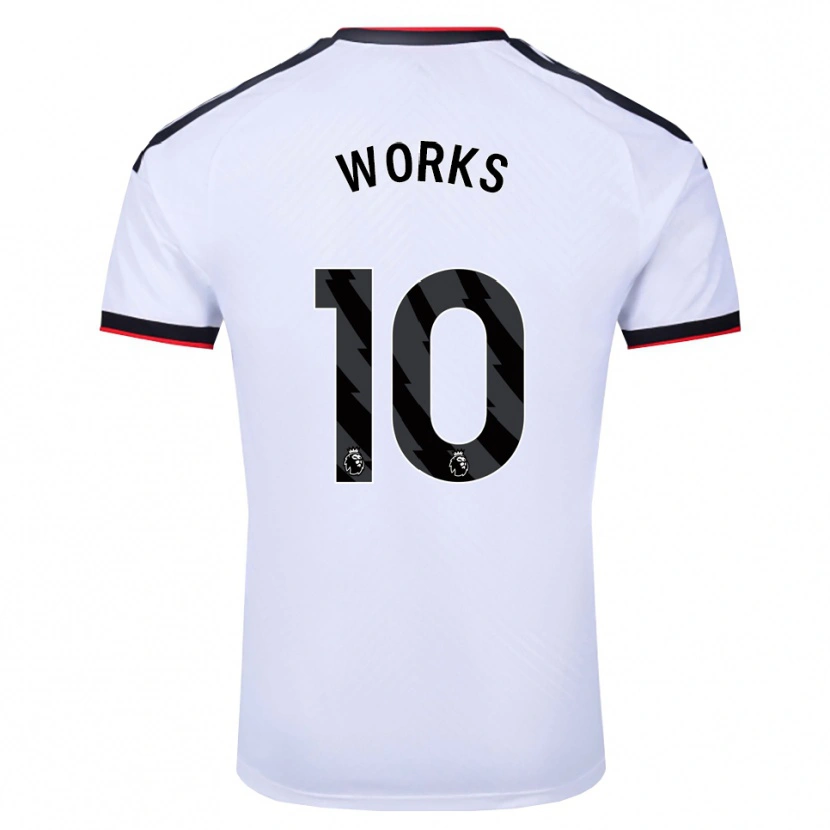 Danxen Børn Terrell Works #10 Hvid Sort Rød Hjemmebane Spillertrøjer 2026/27 Trøje T-Shirt
