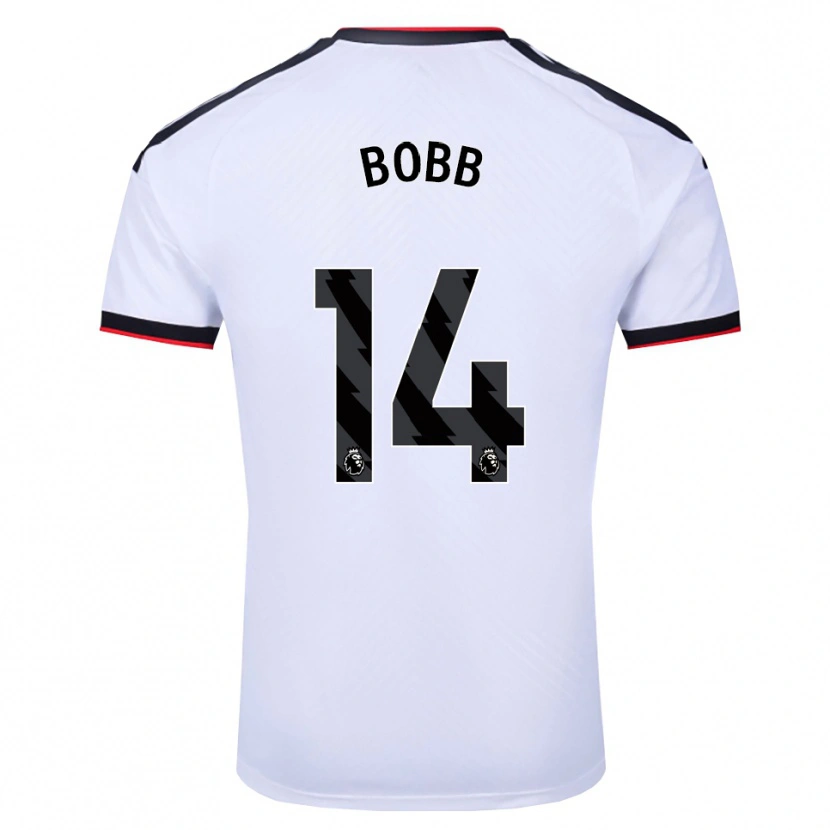 Danxen Børn Oscar Bobb #14 Hvid Sort Rød Hjemmebane Spillertrøjer 2026/27 Trøje T-Shirt