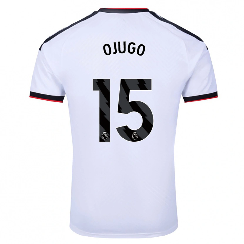 Danxen Børn Tyrell Ojugo #15 Hvid Sort Rød Hjemmebane Spillertrøjer 2026/27 Trøje T-Shirt