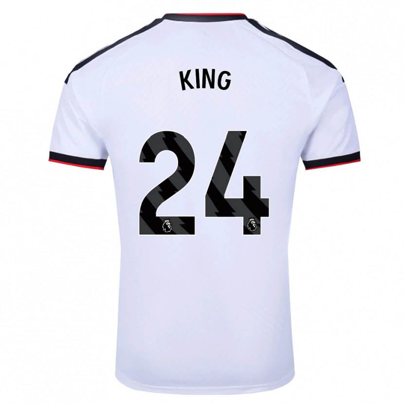 Danxen Børn Josh King #24 Hvid Sort Rød Hjemmebane Spillertrøjer 2026/27 Trøje T-Shirt