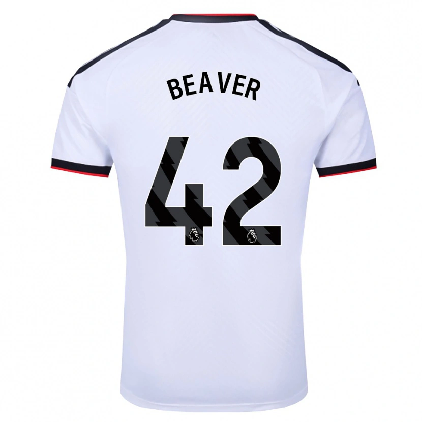 Danxen Børn Cat Beaver #42 Hvid Sort Rød Hjemmebane Spillertrøjer 2026/27 Trøje T-Shirt