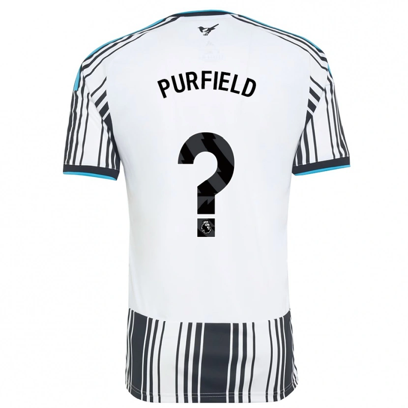 Danxen Børn Jemma Purfield #0 Himmelblå Sort Hvid Hjemmebane Spillertrøjer 2026/27 Trøje T-Shirt