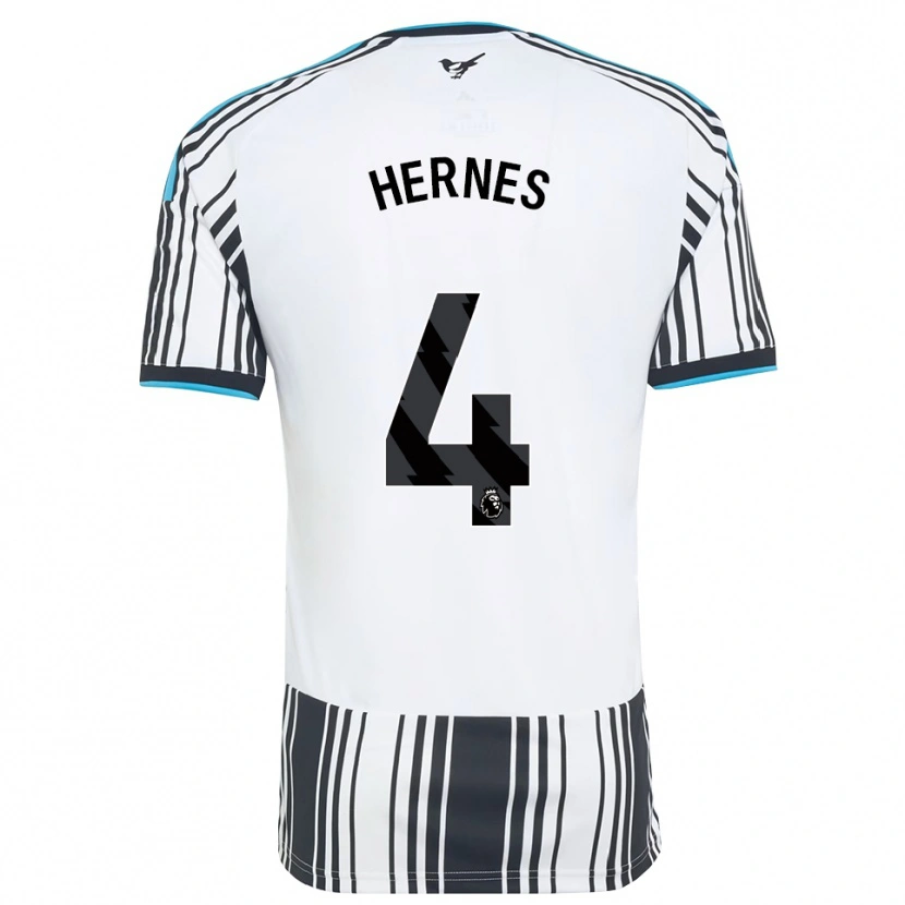 Danxen Børn Travis Hernes #4 Himmelblå Sort Hvid Hjemmebane Spillertrøjer 2026/27 Trøje T-Shirt