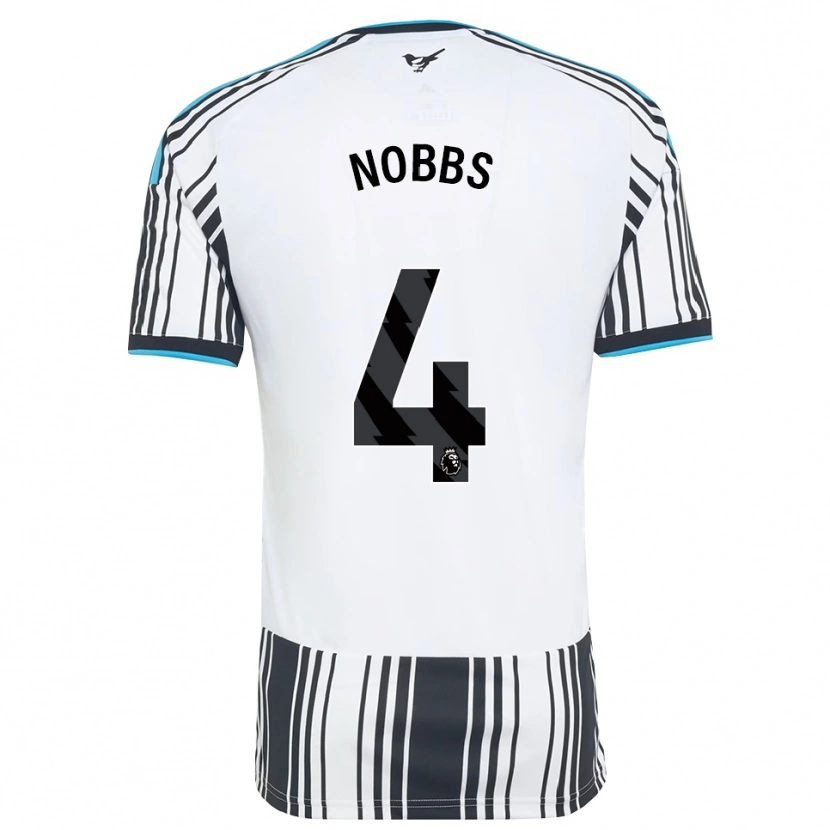 Danxen Børn Jordan Nobbs #4 Himmelblå Sort Hvid Hjemmebane Spillertrøjer 2026/27 Trøje T-Shirt