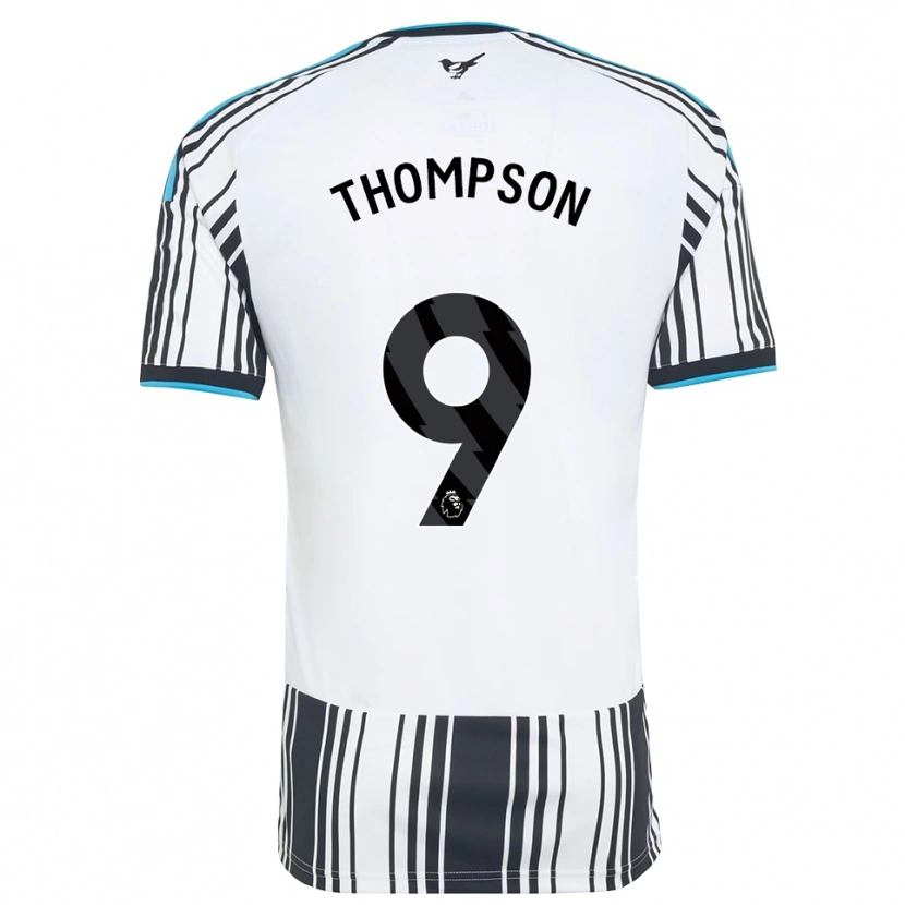 Danxen Børn Kyran Thompson #9 Himmelblå Sort Hvid Hjemmebane Spillertrøjer 2026/27 Trøje T-Shirt