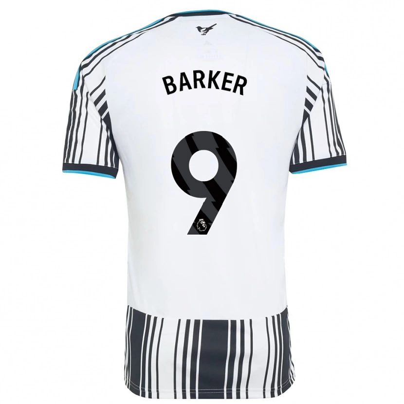 Danxen Børn Katie Barker #9 Himmelblå Sort Hvid Hjemmebane Spillertrøjer 2026/27 Trøje T-Shirt