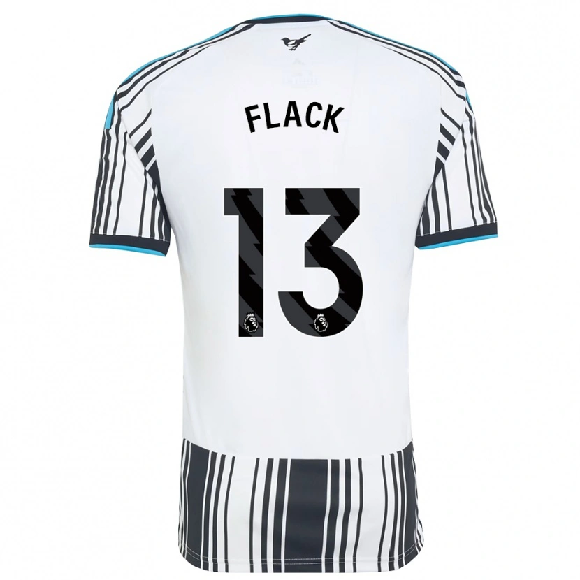 Danxen Børn Lucas Flack #13 Himmelblå Sort Hvid Hjemmebane Spillertrøjer 2026/27 Trøje T-Shirt