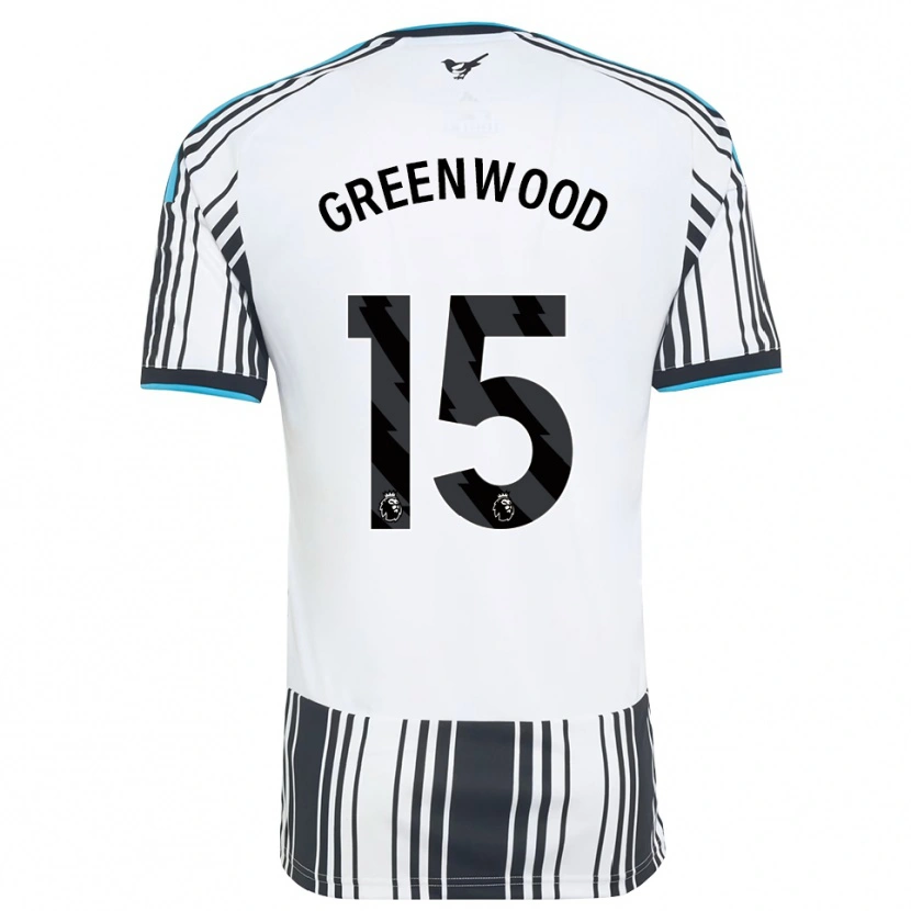 Danxen Børn Hannah Greenwood #15 Himmelblå Sort Hvid Hjemmebane Spillertrøjer 2026/27 Trøje T-Shirt