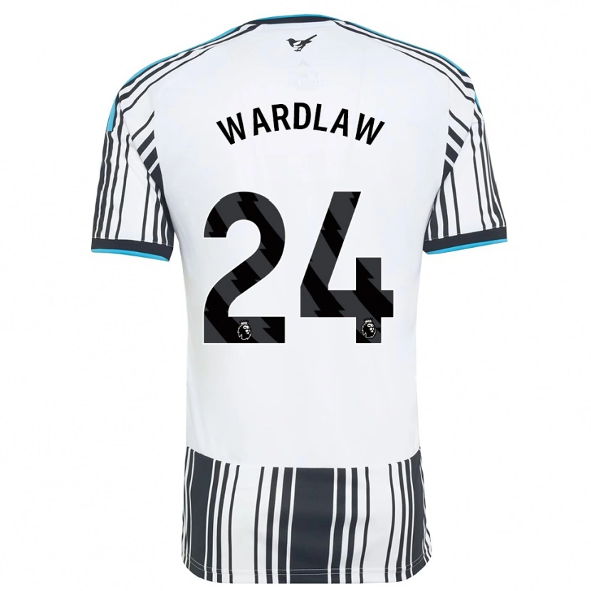 Danxen Børn Charlotte Wardlaw #24 Himmelblå Sort Hvid Hjemmebane Spillertrøjer 2026/27 Trøje T-Shirt