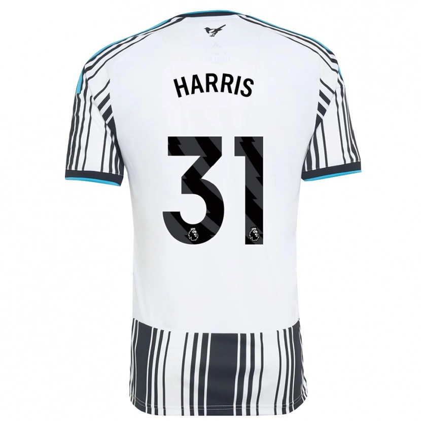 Danxen Børn Aidan Harris #31 Himmelblå Sort Hvid Hjemmebane Spillertrøjer 2026/27 Trøje T-Shirt