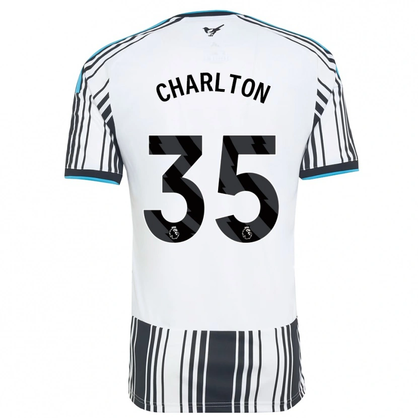 Danxen Børn Dylan Charlton #35 Himmelblå Sort Hvid Hjemmebane Spillertrøjer 2026/27 Trøje T-Shirt