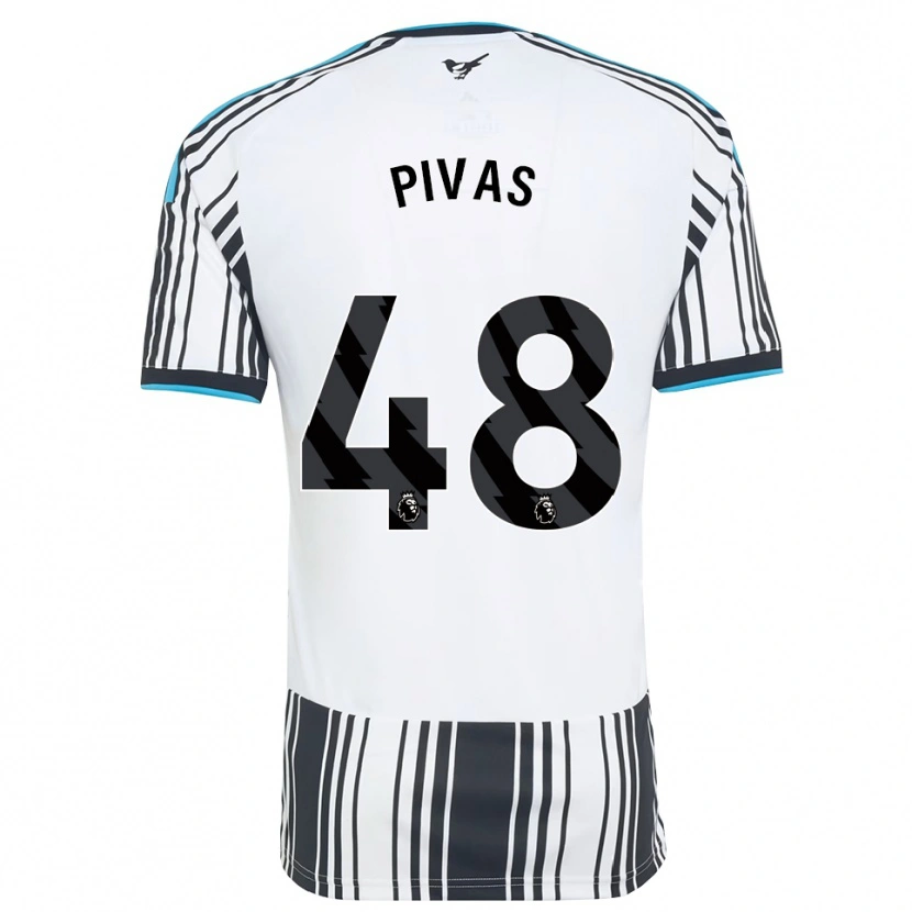 Danxen Børn Miodrag Pivaš #48 Himmelblå Sort Hvid Hjemmebane Spillertrøjer 2026/27 Trøje T-Shirt