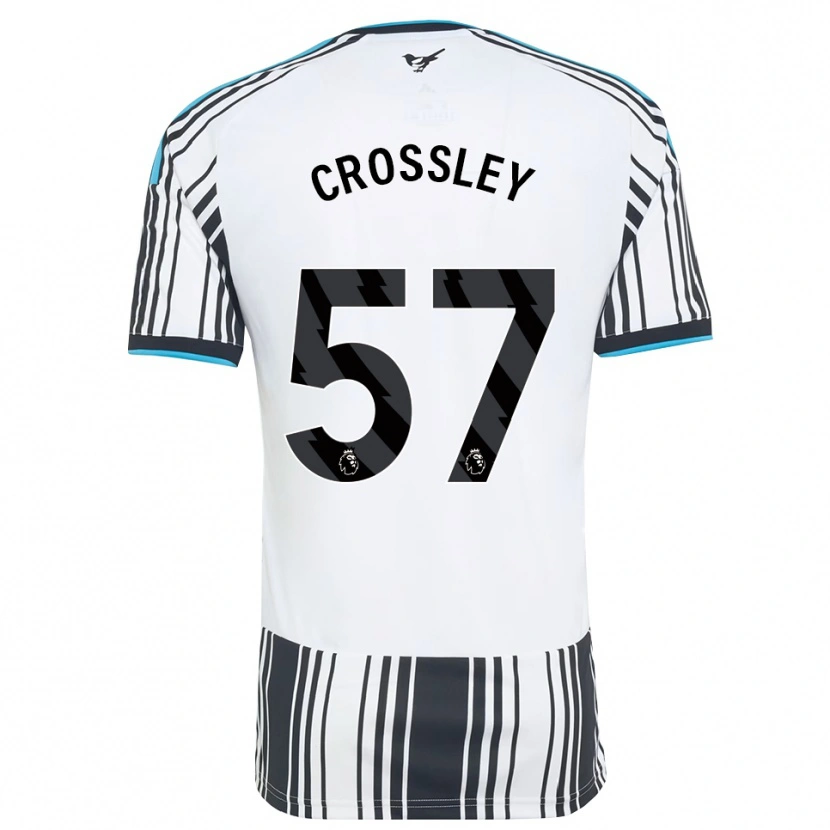 Danxen Børn Kyle Crossley #57 Himmelblå Sort Hvid Hjemmebane Spillertrøjer 2026/27 Trøje T-Shirt