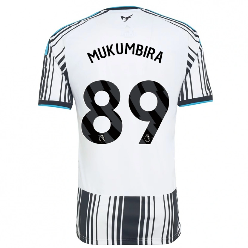 Danxen Børn Leon Mukumbira #89 Himmelblå Sort Hvid Hjemmebane Spillertrøjer 2026/27 Trøje T-Shirt