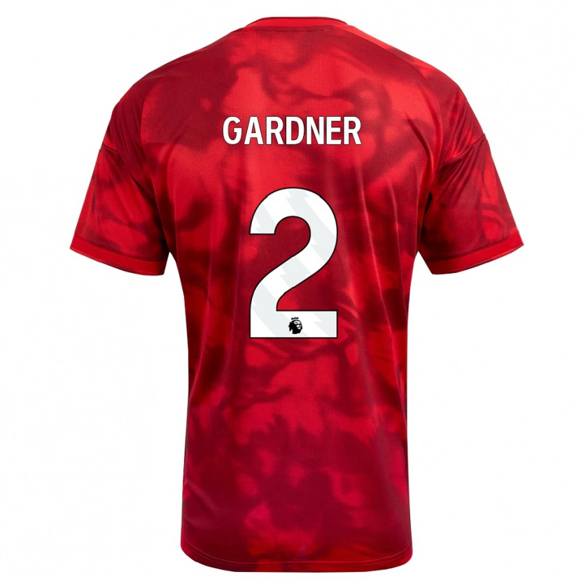Danxen Børn Daniel Gardner #2 Karmin Hvid Hjemmebane Spillertrøjer 2026/27 Trøje T-Shirt