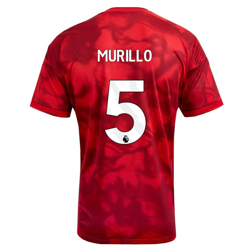Danxen Børn Murillo Santiago Costa Dos Santos #5 Karmin Hvid Hjemmebane Spillertrøjer 2026/27 Trøje T-Shirt