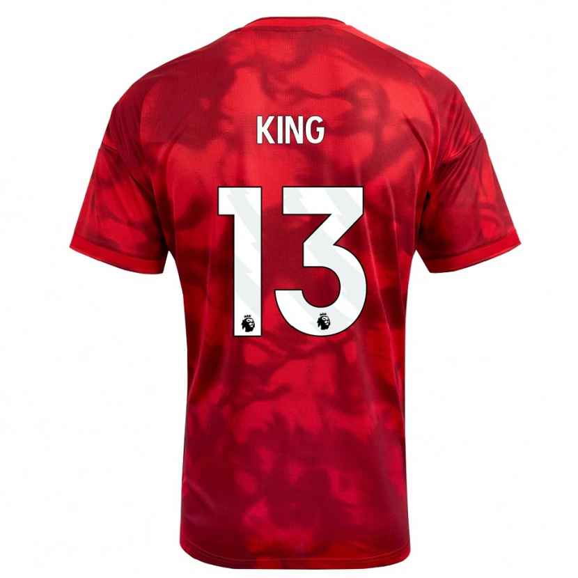 Danxen Børn Leo King #13 Karmin Hvid Hjemmebane Spillertrøjer 2026/27 Trøje T-Shirt