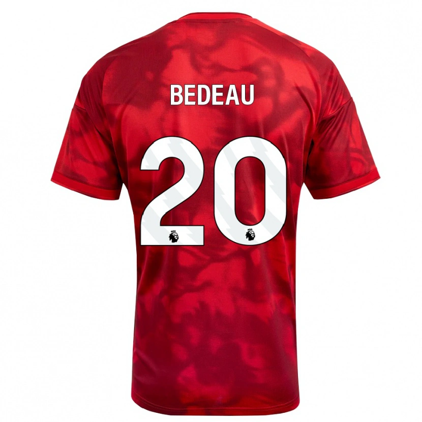 Danxen Børn Naomi Bedeau #20 Karmin Hvid Hjemmebane Spillertrøjer 2026/27 Trøje T-Shirt
