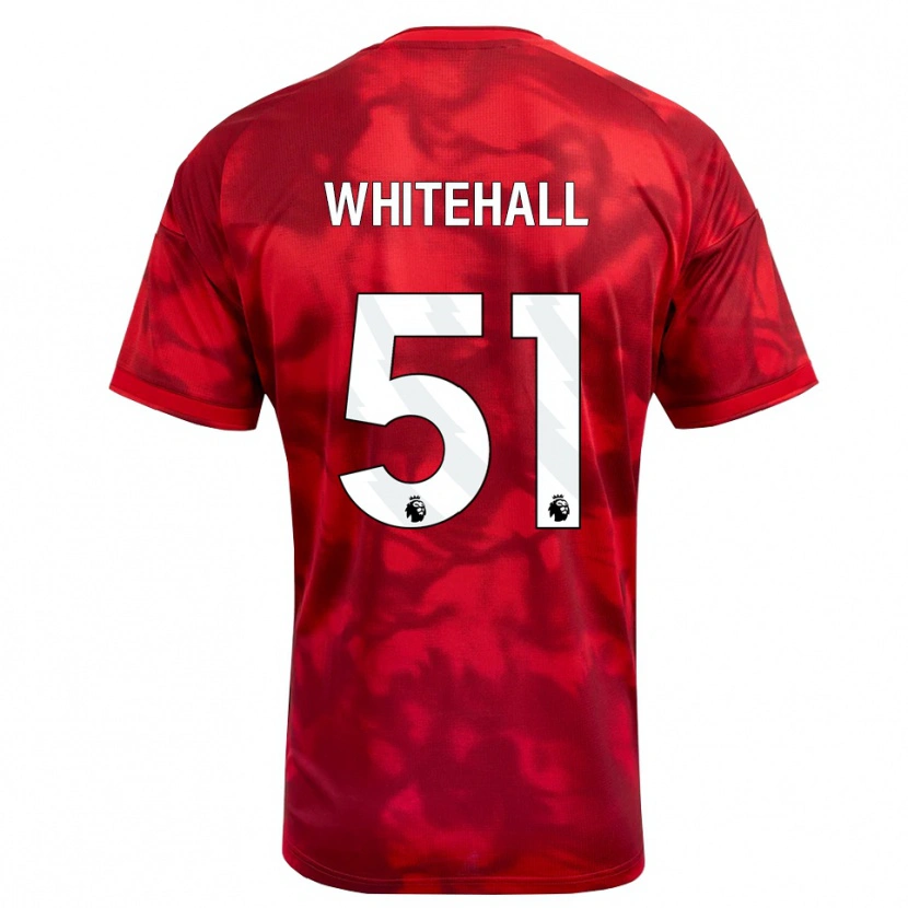 Danxen Børn Archie Whitehall #51 Karmin Hvid Hjemmebane Spillertrøjer 2026/27 Trøje T-Shirt