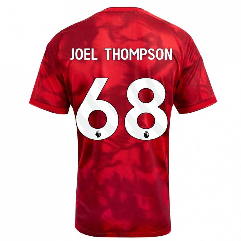 Danxen Børn Joel Thompson #68 Karmin Hvid Hjemmebane Spillertrøjer 2026/27 Trøje T-Shirt