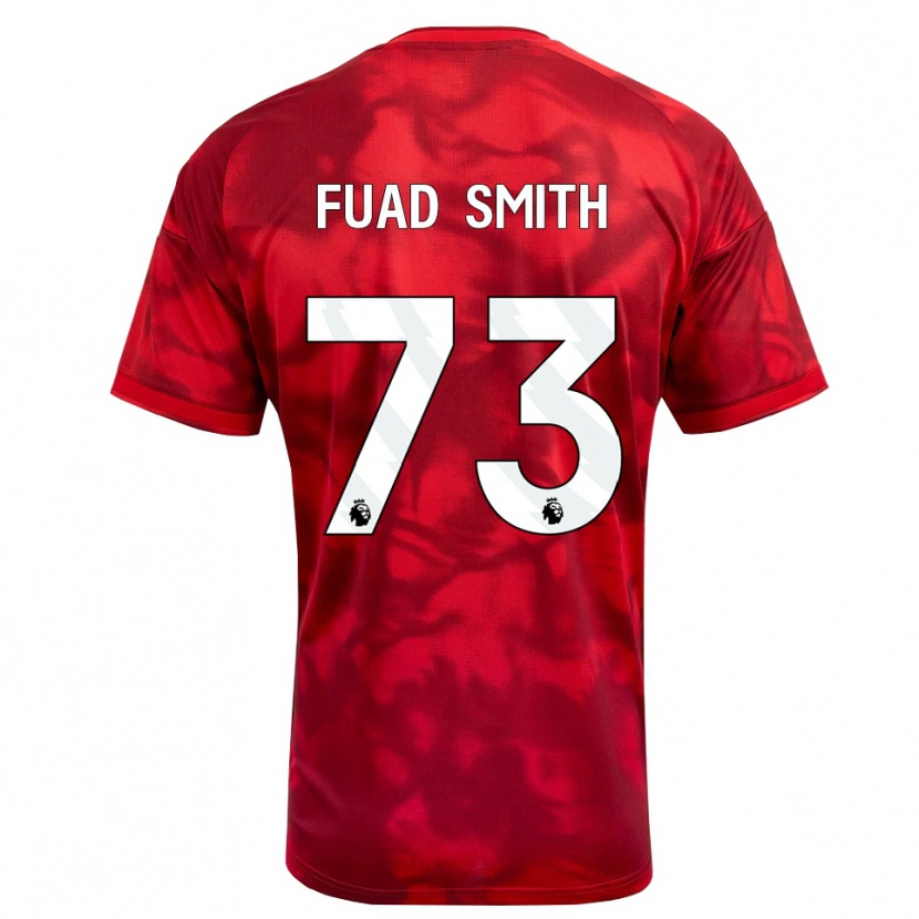 Danxen Børn Fuad Smith #73 Karmin Hvid Hjemmebane Spillertrøjer 2026/27 Trøje T-Shirt