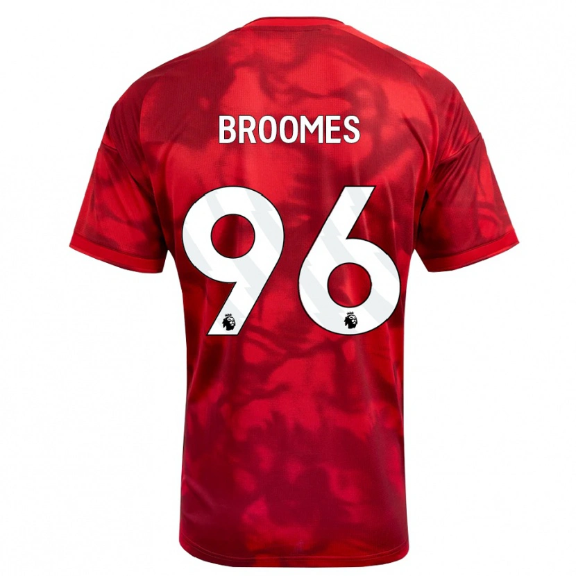 Danxen Børn Ethan Broomes #96 Karmin Hvid Hjemmebane Spillertrøjer 2026/27 Trøje T-Shirt