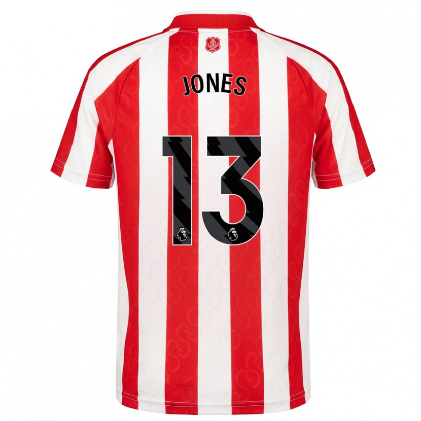 Danxen Børn Josh Jones #13 Rød Hvid Sort Hjemmebane Spillertrøjer 2026/27 Trøje T-Shirt