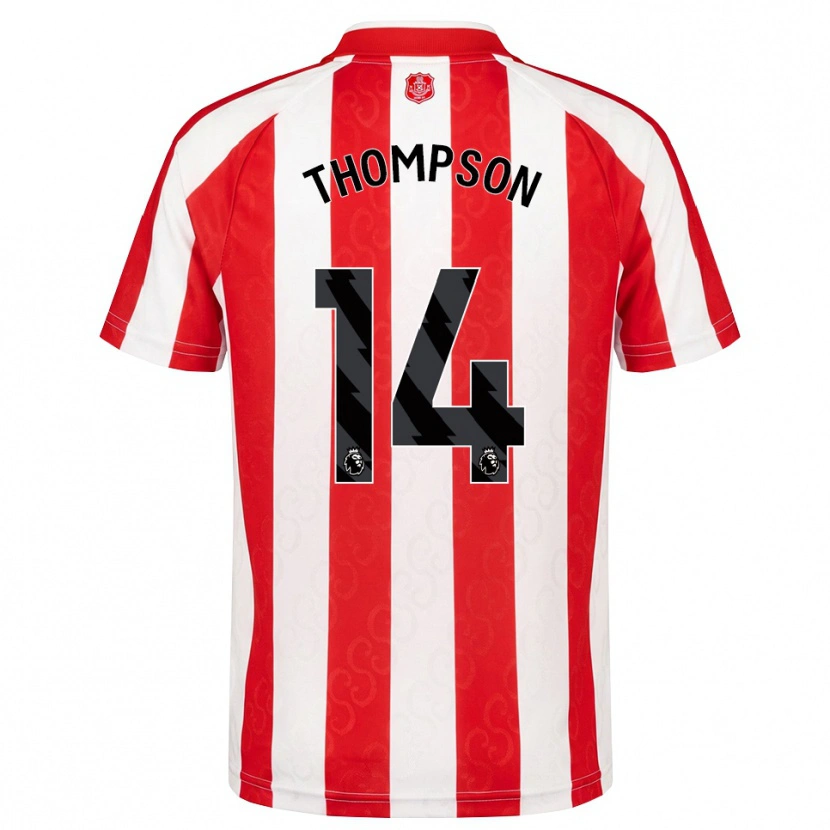 Danxen Børn Harvey Thompson #14 Rød Hvid Sort Hjemmebane Spillertrøjer 2026/27 Trøje T-Shirt