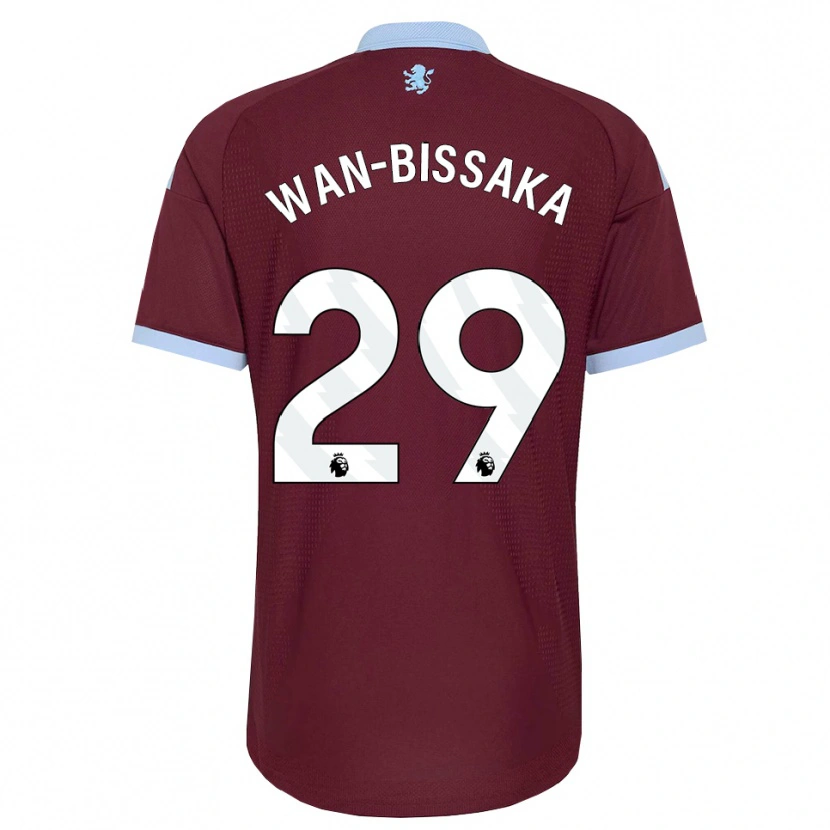 Danxen Børn Aaron Wan-Bissaka #29 Kornblomstblå Vinrød Hjemmebane Spillertrøjer 2026/27 Trøje T-Shirt