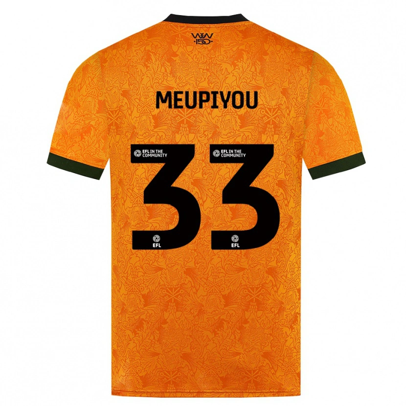 Danxen Børn Bastien Meupiyou #33 Orange Sort Hjemmebane Spillertrøjer 2026/27 Trøje T-Shirt