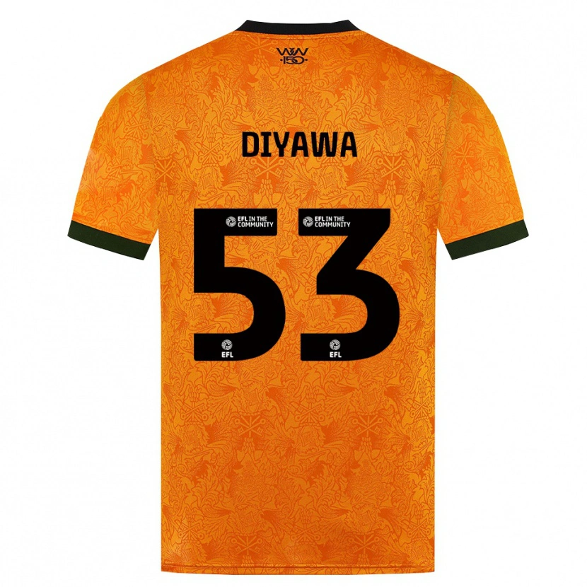 Danxen Børn Aaron Keto Diyawa #53 Orange Sort Hjemmebane Spillertrøjer 2026/27 Trøje T-Shirt