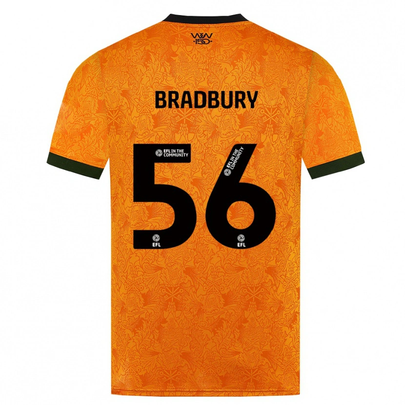 Danxen Børn Makenzie Bradbury #56 Orange Sort Hjemmebane Spillertrøjer 2026/27 Trøje T-Shirt
