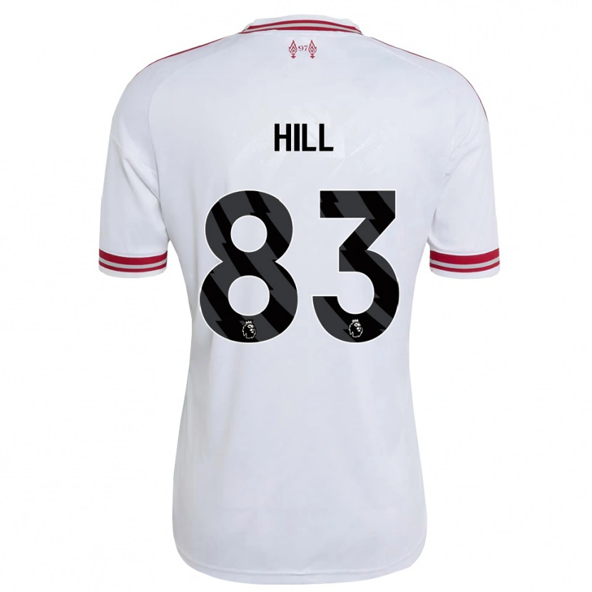 Danxen Børn Thomas Hill #83 Rød Hvid Udebane Spillertrøjer 2026/27 Trøje T-Shirt