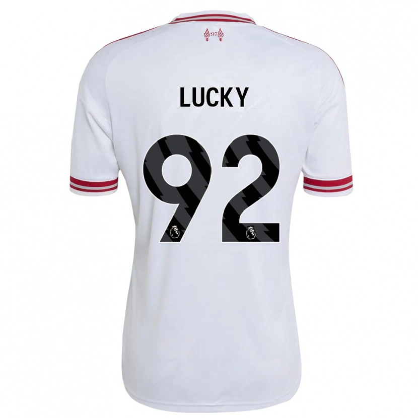 Danxen Børn Wellity Lucky #92 Rød Hvid Udebane Spillertrøjer 2026/27 Trøje T-Shirt