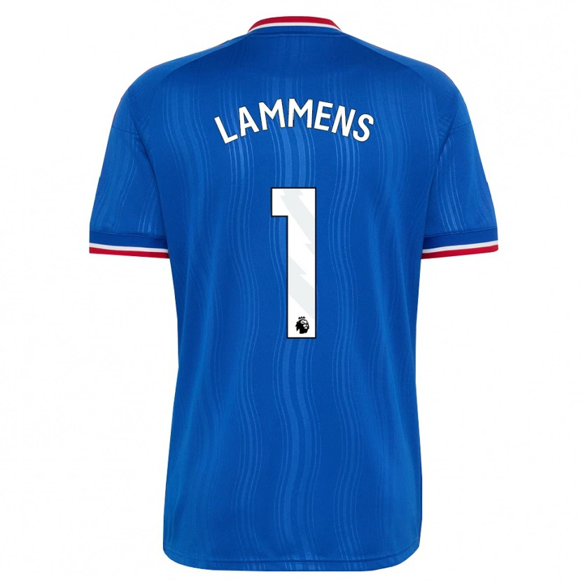 Danxen Børn Senne Lammens #1 Blå Hvid Rød Udebane Spillertrøjer 2026/27 Trøje T-Shirt