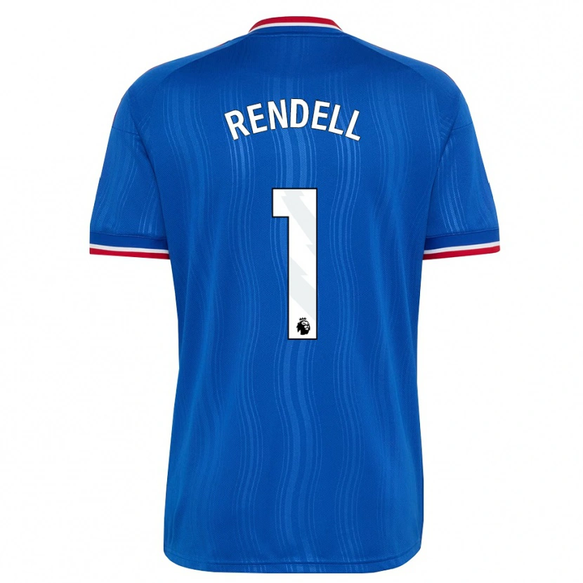 Danxen Børn Kayla Rendell #1 Blå Hvid Rød Udebane Spillertrøjer 2026/27 Trøje T-Shirt