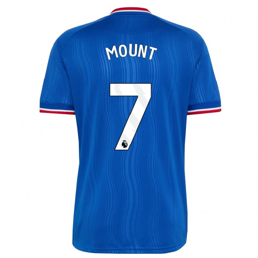 Danxen Børn Mason Mount #7 Blå Hvid Rød Udebane Spillertrøjer 2026/27 Trøje T-Shirt