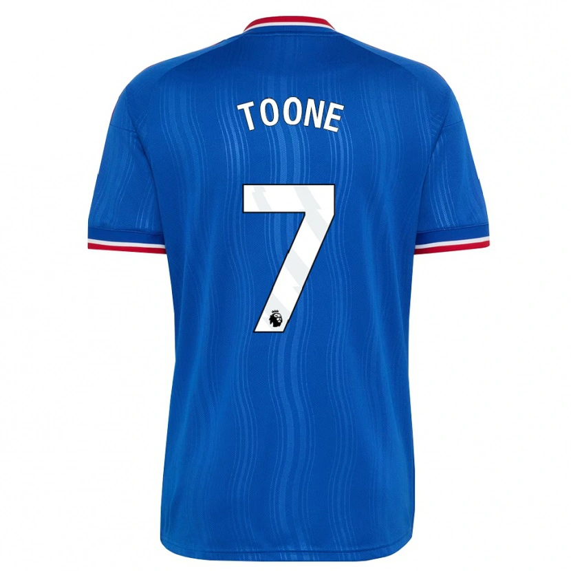 Danxen Børn Ella Toone #7 Blå Hvid Rød Udebane Spillertrøjer 2026/27 Trøje T-Shirt