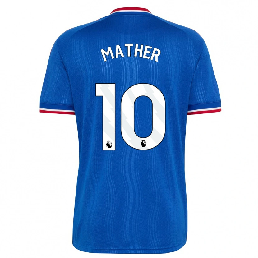 Danxen Børn Sam Mather #10 Blå Hvid Rød Udebane Spillertrøjer 2026/27 Trøje T-Shirt