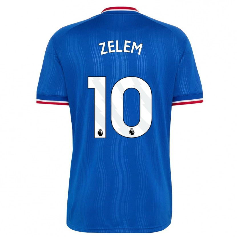 Danxen Børn Katie Zelem #10 Blå Hvid Rød Udebane Spillertrøjer 2026/27 Trøje T-Shirt