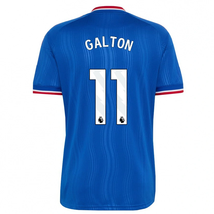 Danxen Børn Leah Galton #11 Blå Hvid Rød Udebane Spillertrøjer 2026/27 Trøje T-Shirt