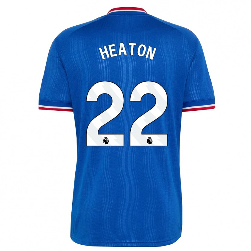 Danxen Børn Tom Heaton #22 Blå Hvid Rød Udebane Spillertrøjer 2026/27 Trøje T-Shirt