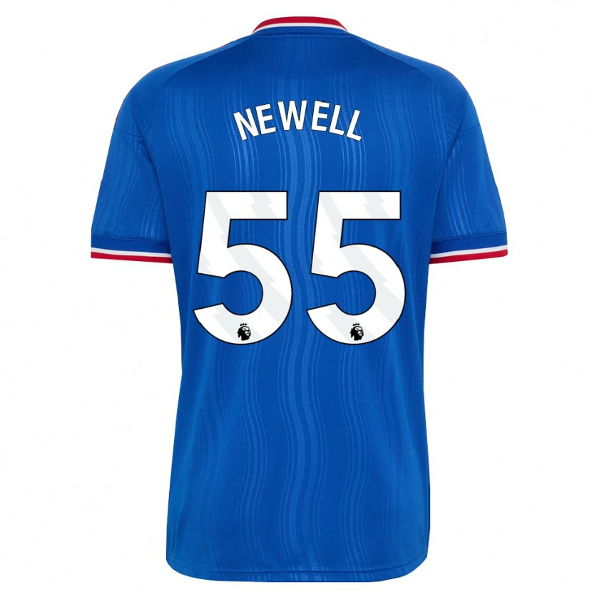 Danxen Børn Lucy Newell #55 Blå Hvid Rød Udebane Spillertrøjer 2026/27 Trøje T-Shirt