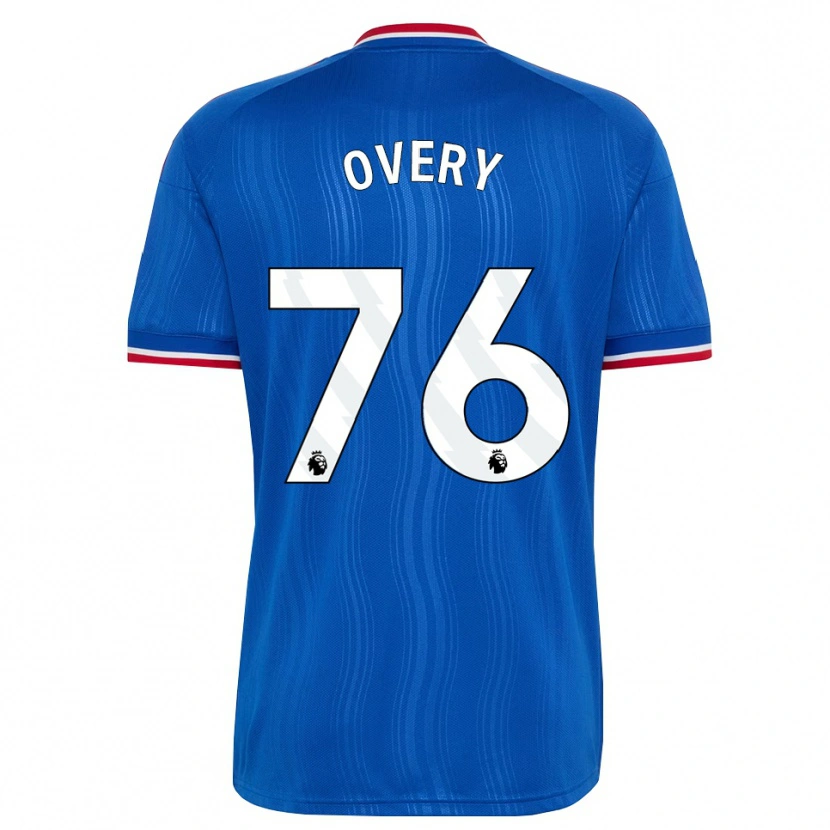Danxen Børn James Overy #76 Blå Hvid Rød Udebane Spillertrøjer 2026/27 Trøje T-Shirt