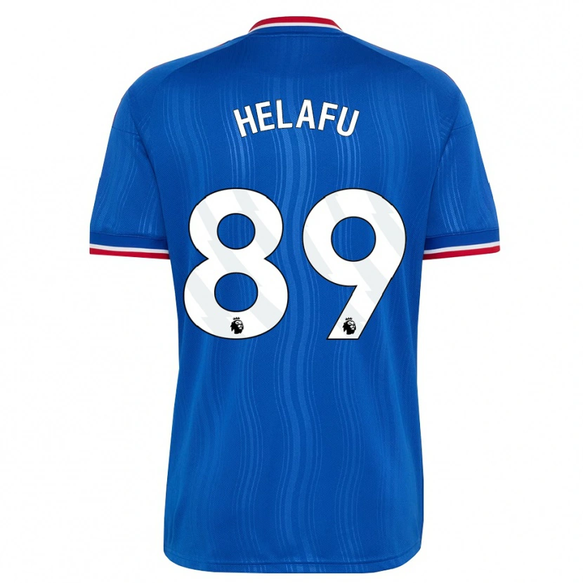 Danxen Børn Yuel Helafu #89 Blå Hvid Rød Udebane Spillertrøjer 2026/27 Trøje T-Shirt