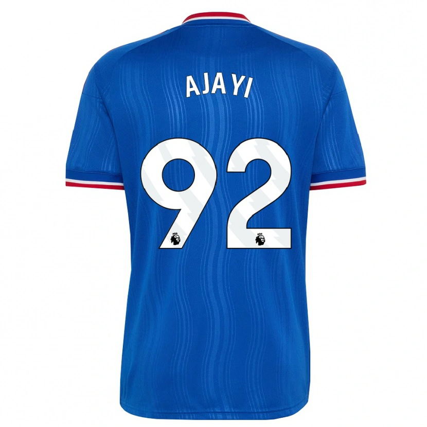 Danxen Børn Noah Ajayi #92 Blå Hvid Rød Udebane Spillertrøjer 2026/27 Trøje T-Shirt