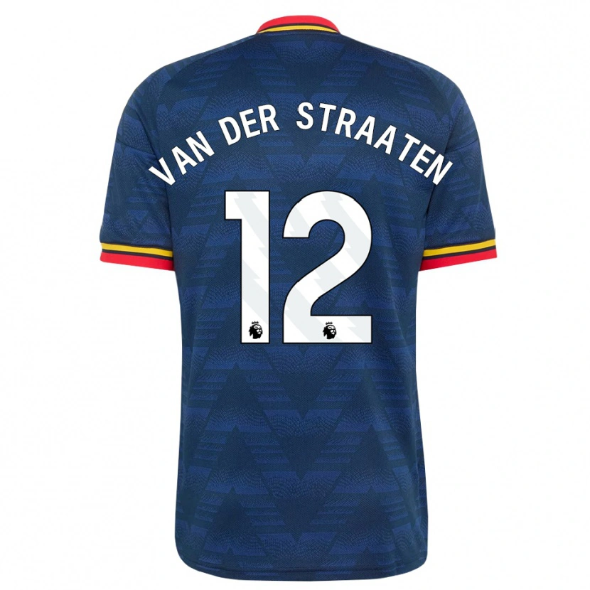 Danxen Børn Zachary Van Der Straaten #12 Midnatsblå Gul Rød Udebane Spillertrøjer 2026/27 Trøje T-Shirt