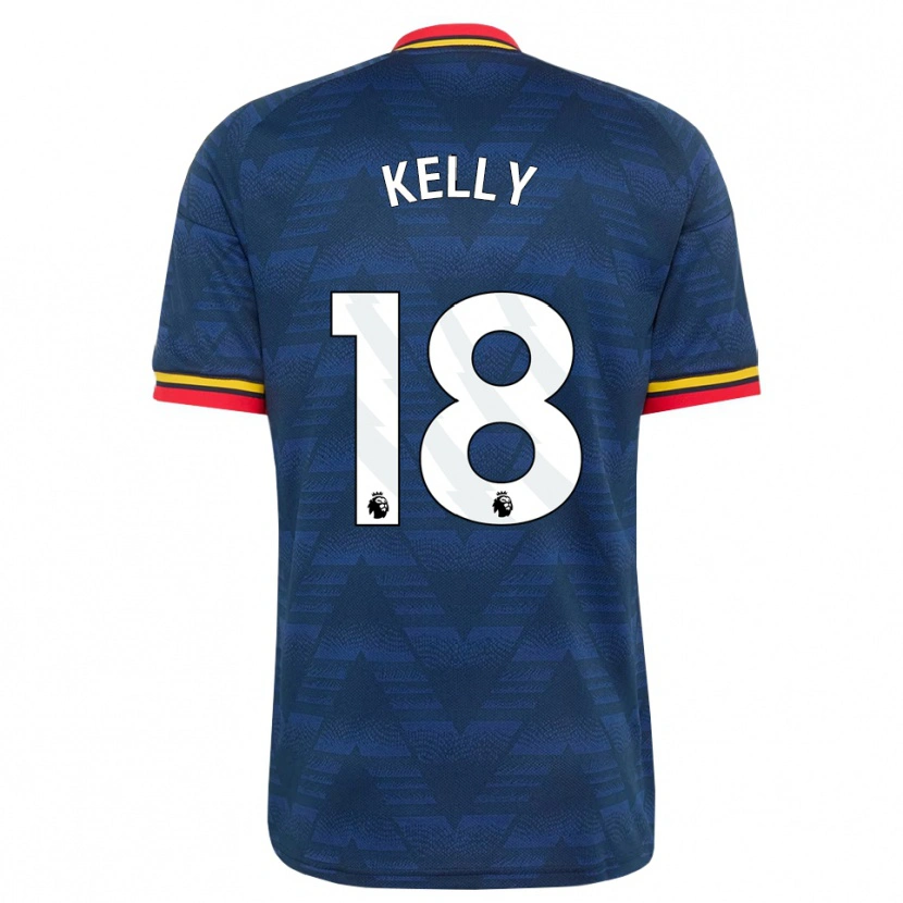 Danxen Børn Chloe Kelly #18 Midnatsblå Gul Rød Udebane Spillertrøjer 2026/27 Trøje T-Shirt