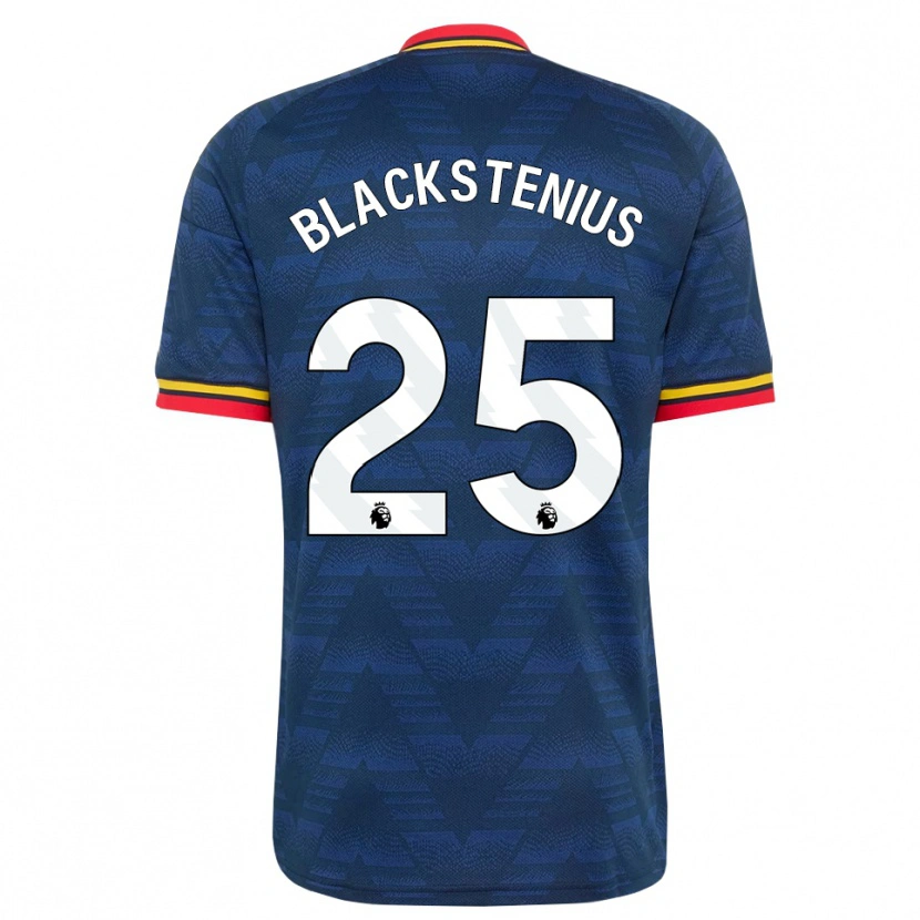 Danxen Børn Stina Blackstenius #25 Midnatsblå Gul Rød Udebane Spillertrøjer 2026/27 Trøje T-Shirt